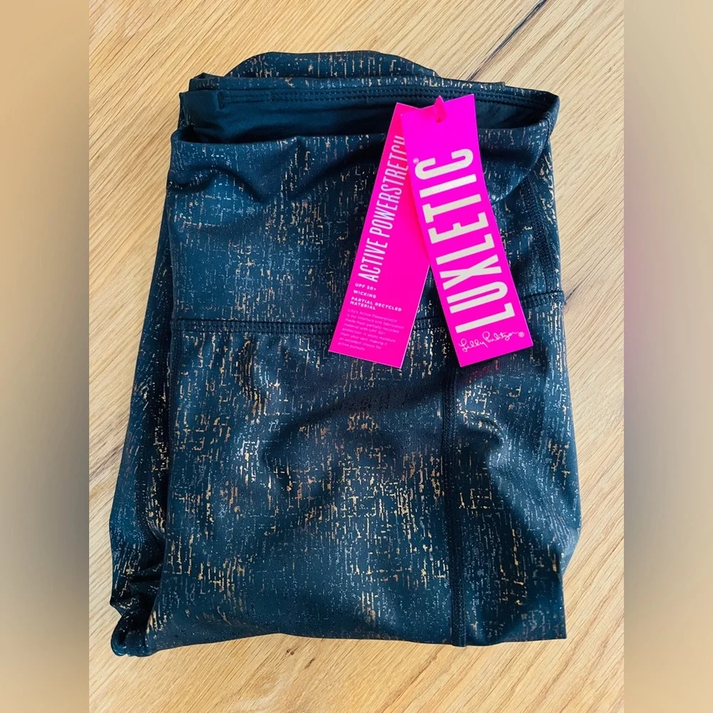 LILLY PULITIZER LUXLETIC HIGH-RISE WEEKENDER LEGGINGS, SIZE M, NWT. - Picture 11 of 11